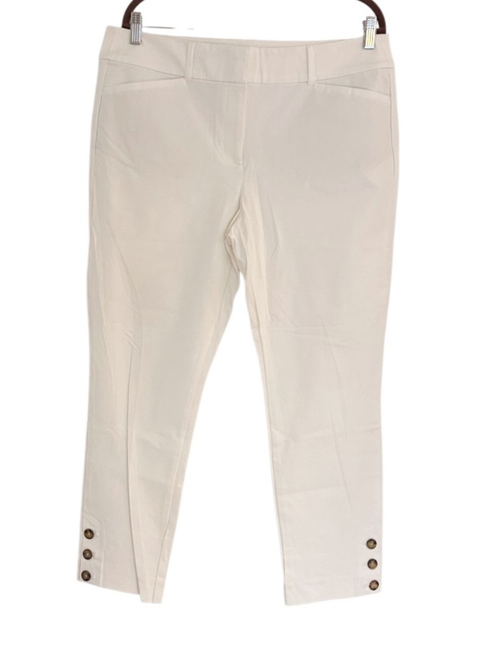 Loft Skinny Ankle Pants Size 14 White